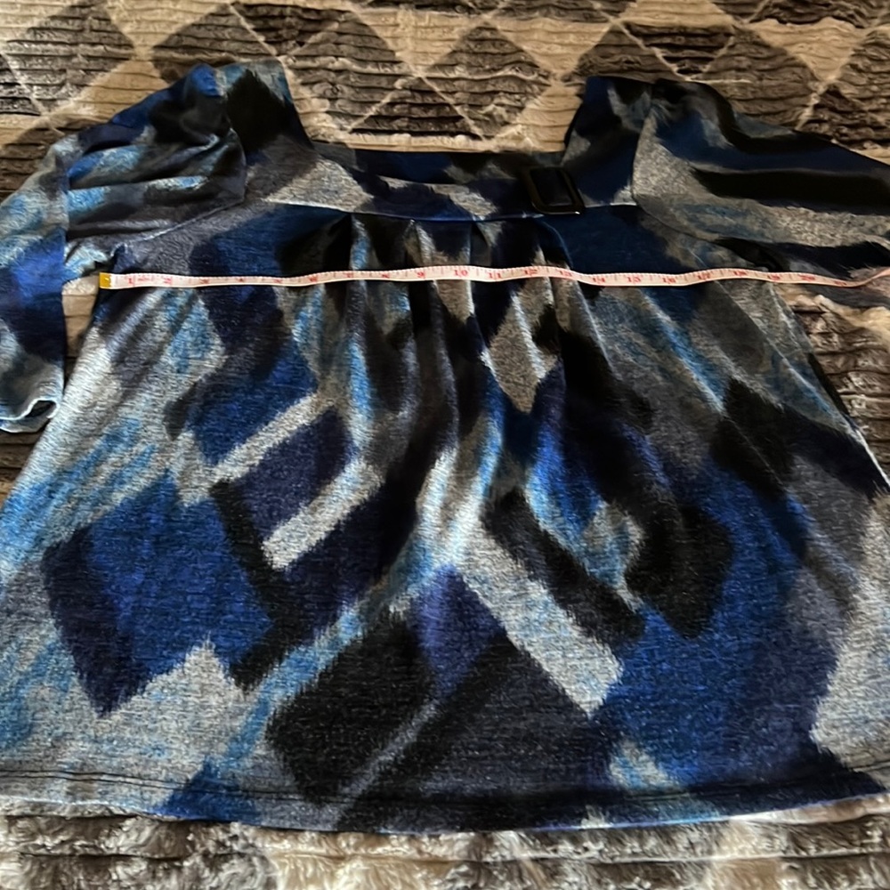 AGB top,blue black gray, with square neck area very soft.